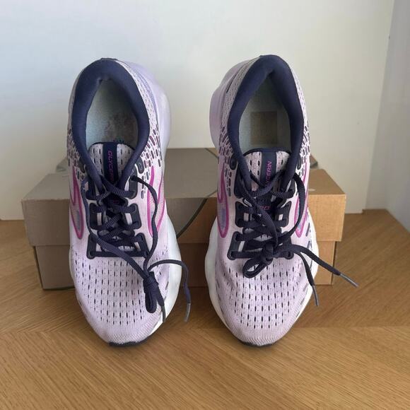 Brooks Glycerin 20 Purple/White Women Running Sneakers - SZ 8 - Picture 5 of 12